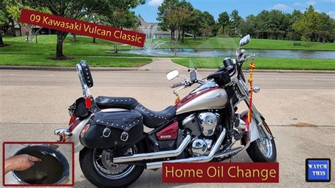 Do It Yourself Oil Change Kawasaki Vulcan Vn Classic Lt Youtube