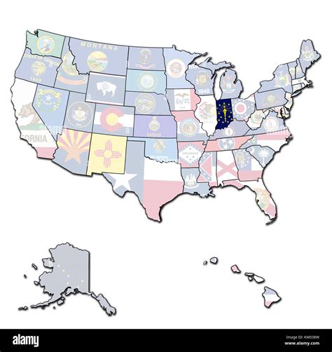 Usa Atlas Isolated Hi Res Stock Photography And Images Alamy