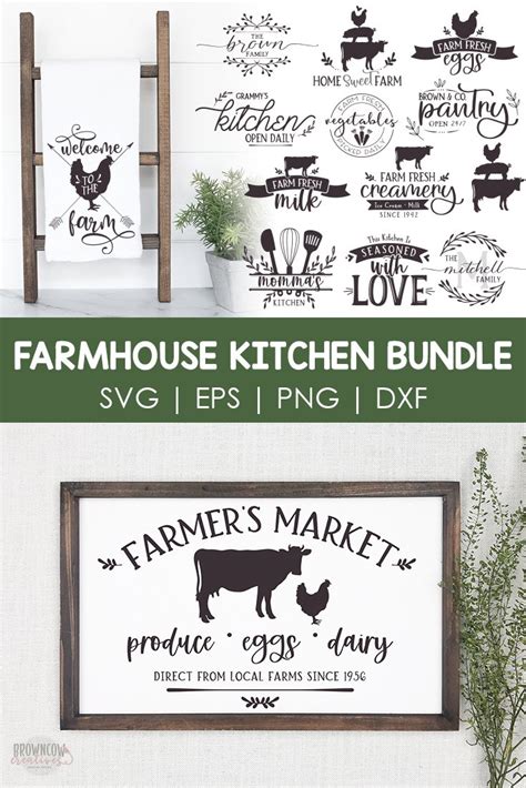 Farmhouse Kitchen Svg Bundle Farmhouse Kitchen