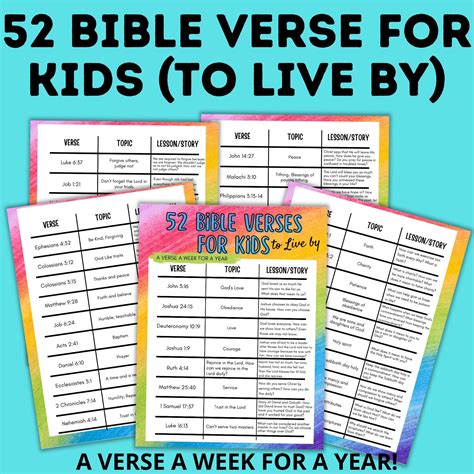 Bible Lessons For Kids Kids Church Lessons Bible Verse Chart For Kids