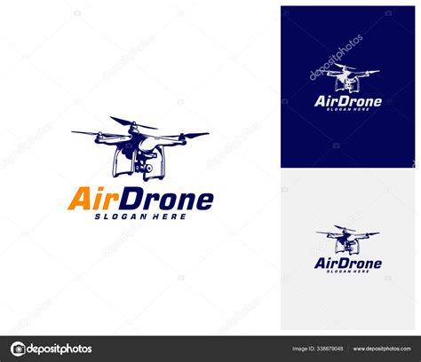 Drone Logo Design Template Photography Drone Icon Vector Creative