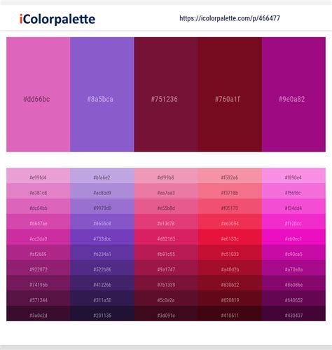 9 Latest Color Schemes with Maroon And Dark Magenta Color tone ...