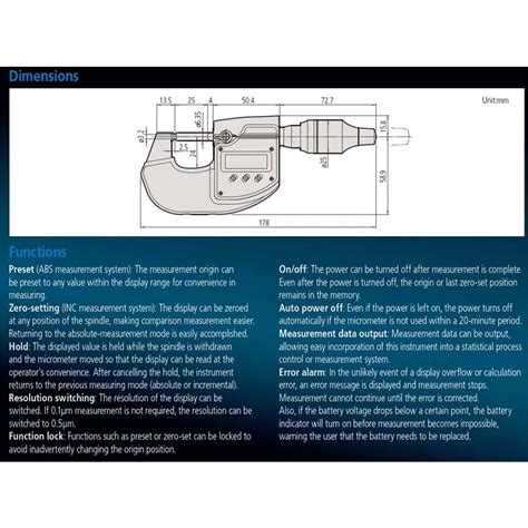 Mitutoyo Micr Metro Digital De Alta Precisi N Serie N Mero De