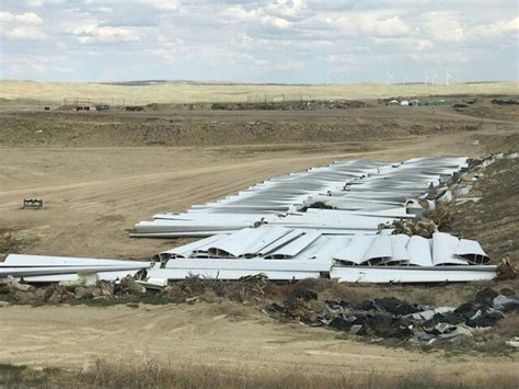 Wind turbine blades being disposed of in Casper landfill | Cowboy State ...