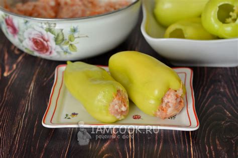 Перцы, фаршированные индейкой, в духовке — рецепт с фото пошагово