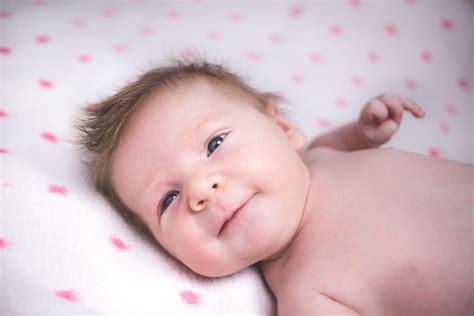 Cute baby smiling - freestocks.org - Free stock photo