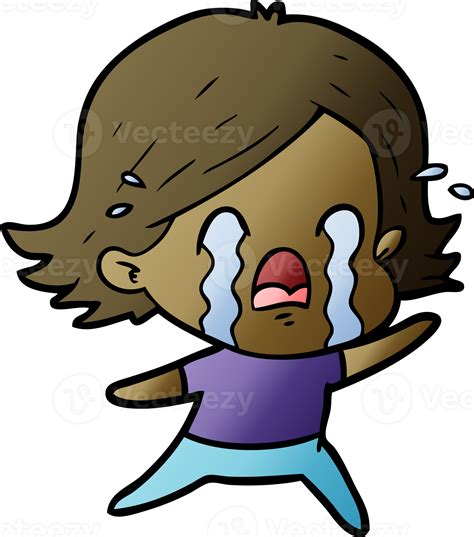 Cartoon Woman Crying Drawing 46948086 Png