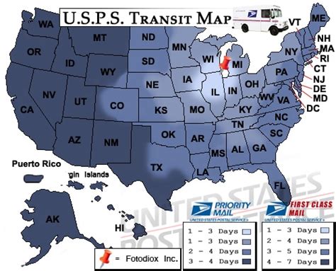 Usps Postal Zone Chart Map