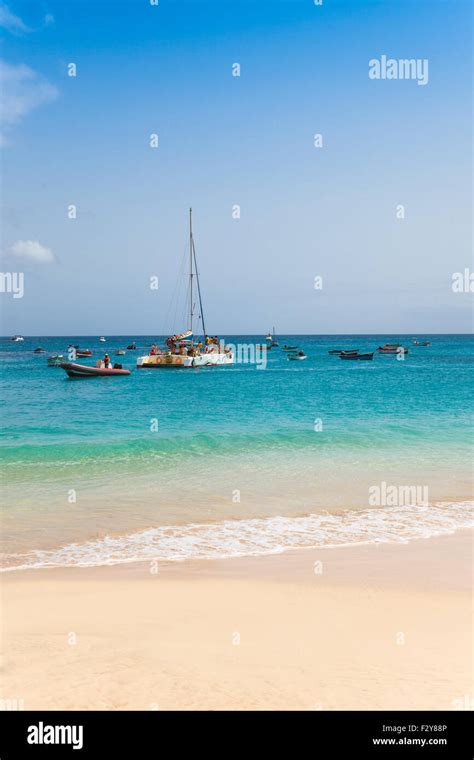 Aerial View Of Santa Maria Beach In Sal Island Cape Verde Cabo Verde