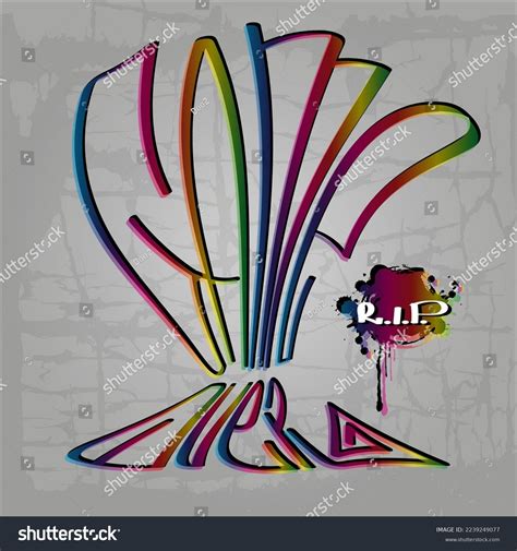 Game Over Tag Lettering Graffiti Style Stock Vector (Royalty Free ...