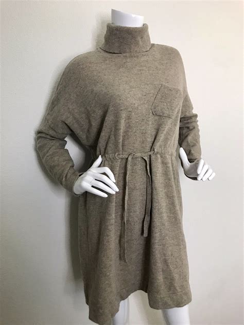 Vintage Lagenlook Free People Boho Taupe Dress Gem