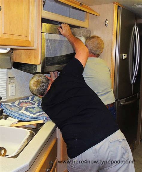 Living Our Dream: Motor Home Project: Install New Microwave/Convection Oven