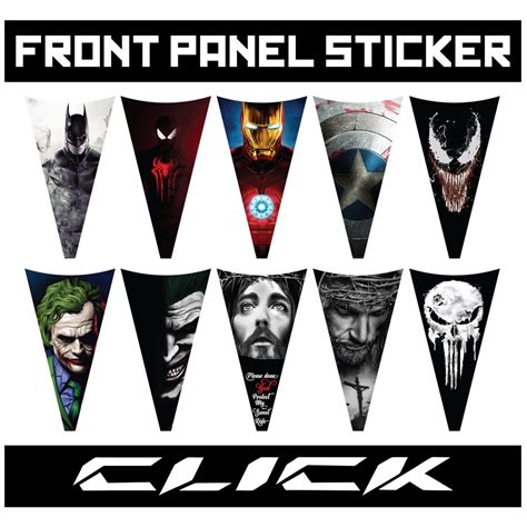 Honda Click 125 150 Front Panel Sticker Decal Shopee Philippines