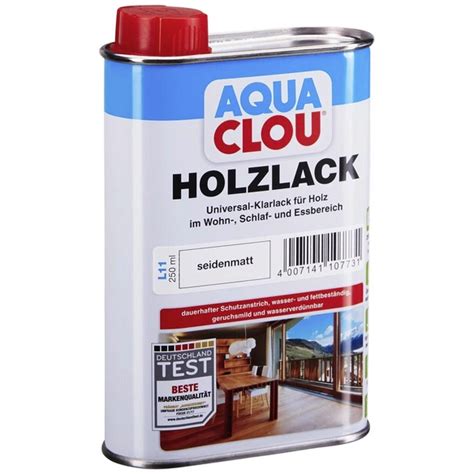 CLOU Holzlack AQUA für innen 0 25 l farblos seidenmatt hagebau at