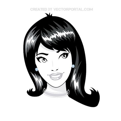 Lady face Royalty Free Stock SVG Vector