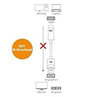 Cable Matters Gold Plated Premium DisplayPort To HDMI Male To Male