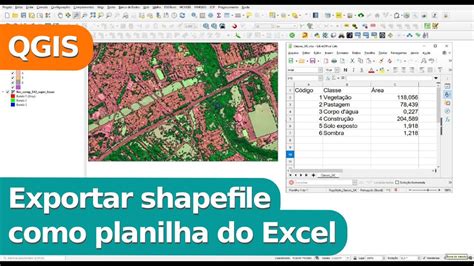 Exportar Shapefile Como Planilha Do Excel No QGIS YouTube