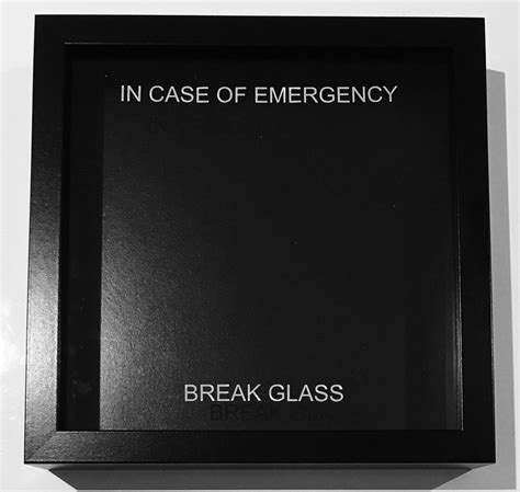 In Case Of Emergency Break Glass Decal Only Novelty T Etsy Uk