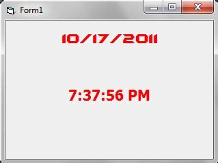 Program Menampilkan Tanggal Dan Jam Visual Basic