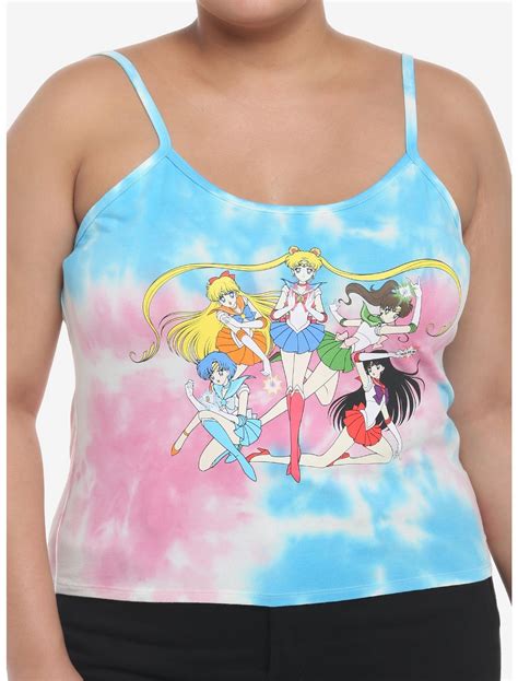 Hot Topic Sailor Moon Inner Sailor Guardians Tie Dye Girls Cami