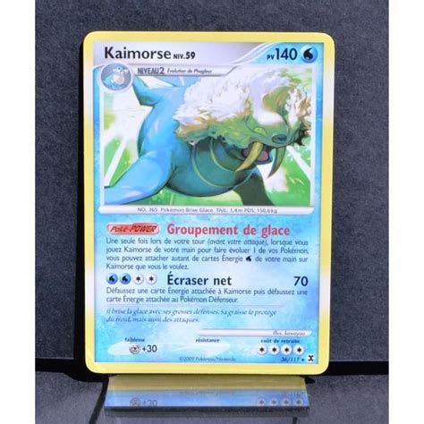 Carte Pokémon 36 111 Kaimorse 140 PV Platine Rivaux Émergeants NEUF FR