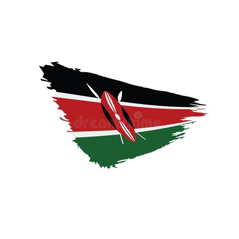 Drapeau Du Kenya Illustration De Vecteur Illustration Stock