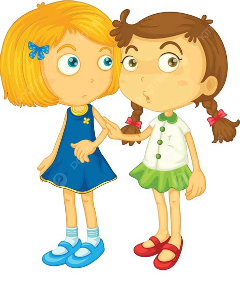 Two Friends Cartoon Kid Face Vector Cartoon Kid Face PNG And Vector