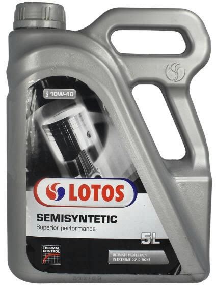 Motor oil SEMISYNTETIC 10W40 5L, Lotos Oil - Passenger car semi ...