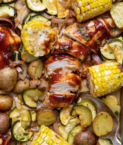 Bbq Chicken Sheet Pan Meal I Am Homesteader