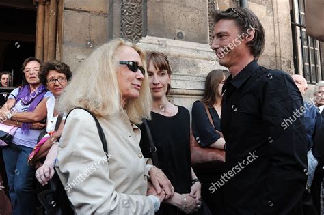 Brigitte Fossey Attends Funerals Laurent Terzieff Editorial Stock Photo