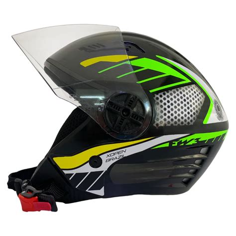 Kiko Motos Pe As Capacetes Capacete Fw X Open Paises Brazil Preto