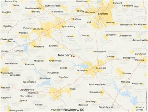 Newberry Sc Zip Code Map United States Map