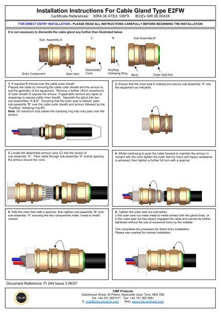 types of cable gland - Wiring Diagram and Schematics