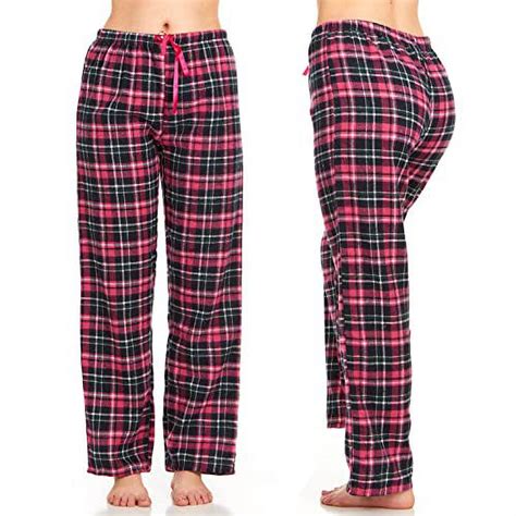 Womens Lounge And Sleep Flannel Pajama Pants Long Novelty Cotton Pj