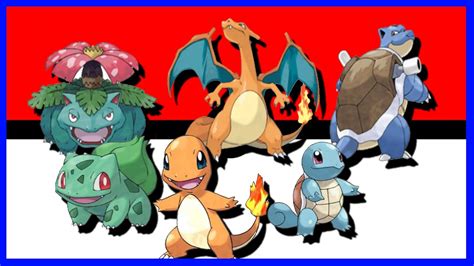 Pokémon évolution starter G1 Bulbizarre Salamèche Carapuce