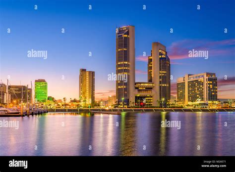 Corpus Christi Texas Usa Skyline On The Bay Stock Photo Alamy