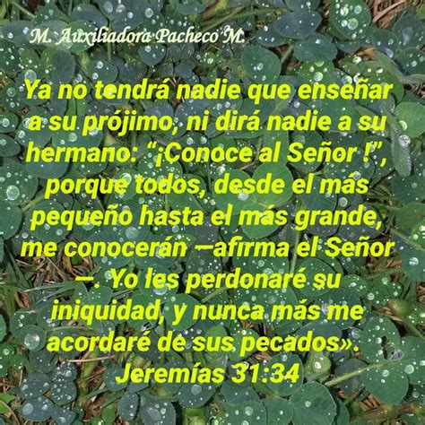 Jeremías 31 34 Textos de la biblia Mensajes cristianos Textos