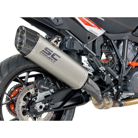 SC Project KTM08 86T Adventure Slip On Exhaust Titanium For KTM 1190