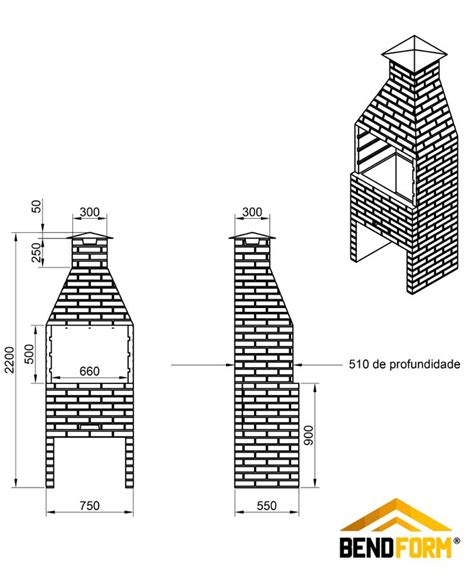 Churrasqueira Cl Tijolinho Ideal Para Espetos Cia Das Lareiras E