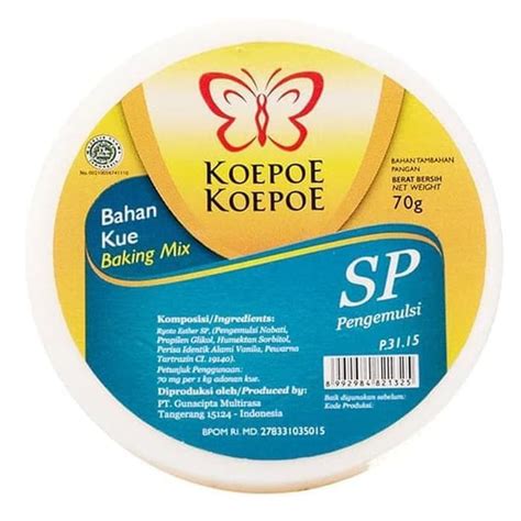 Jual Sp Koepoe Koepoe Pengembang Kue Bahan Baking Pengemulsi Gr