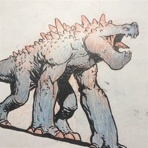 Kaiju 04 - Original Art – Shop - MrJakeParker.com