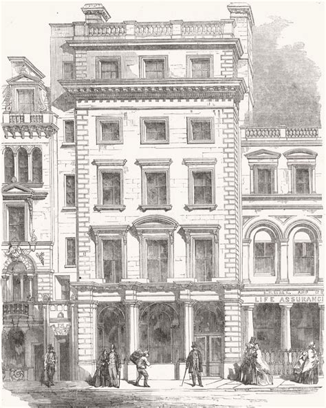 London Fleet St Union Bank Of London Temple Bar Old Antique Print