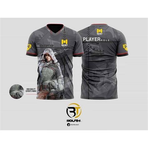 Kaos Shirt Gaming Jersey Esport Call Of Duty PUBG Free Fire FF Mobile