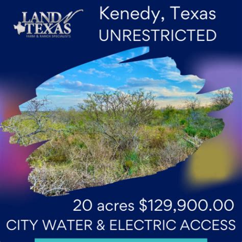 Unrestricted 20 00 Acres In Kenedy Texas Land N Texas