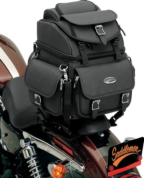 Saddlemen BR1800EX Motorcycle Back Seat Sissy Bar Bag Luggage For