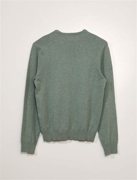 Pull Col Rond Homme Pas Cher Mode Homme Vert Kiabi