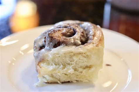 Homemade Cinnamon Roll Light On The Cream Cheese Frosting Oc R