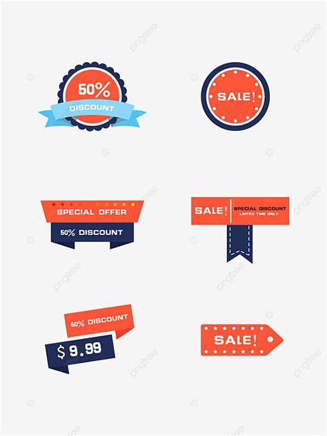 Promotion Label Vector Art Png Creative Promotional Label Material