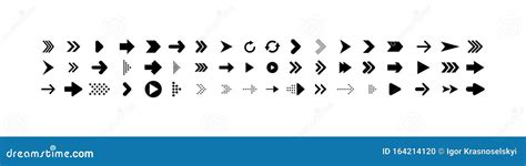 Arrows Collection Big Set Of Arrows Vector Icons Isolated On White