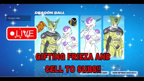 New Dragon Ball Z Skins Frieza And Cell Coming To Fortnite Youtube